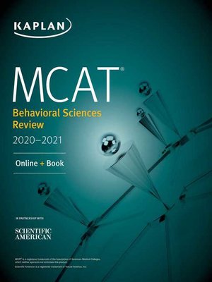 cover image of MCAT Behavioral Sciences Review 2020-2021